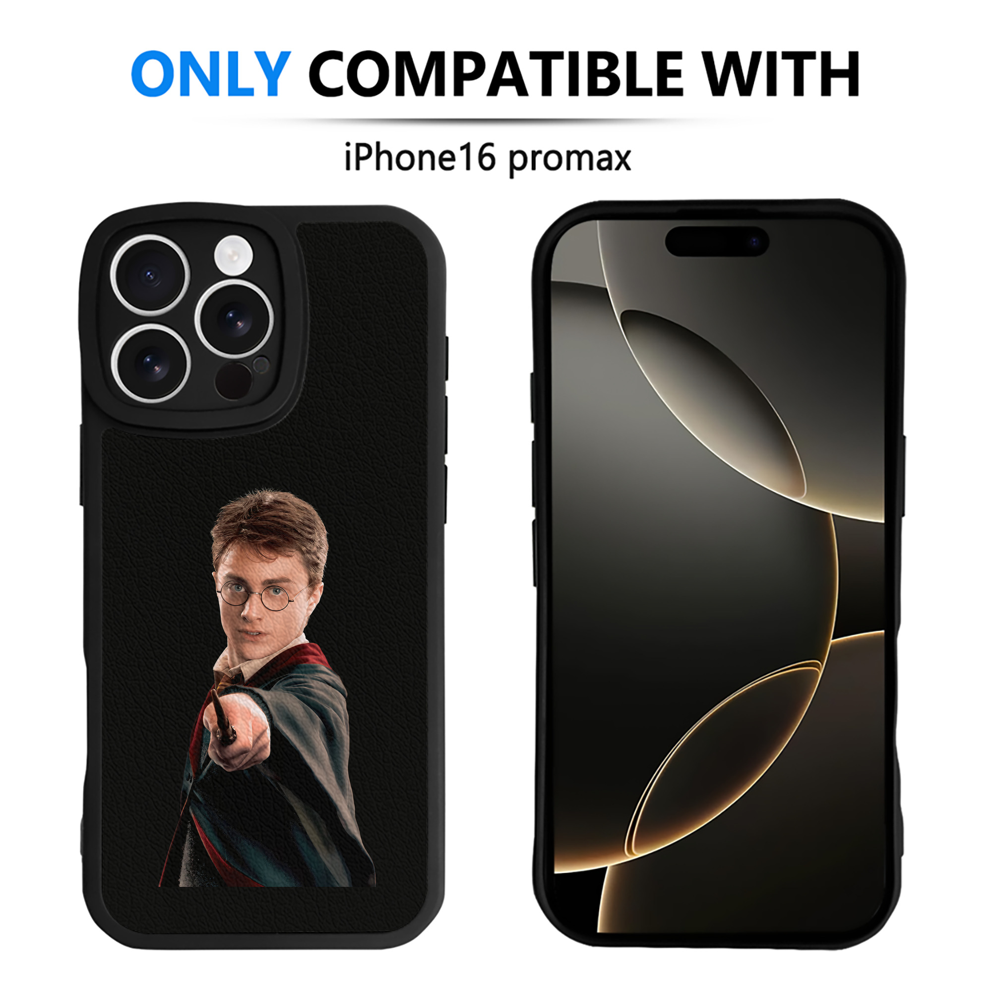 （画像用） Harry Potter ハリー・ポッターシリーズ 【iPhone 16シリーズ対応】シリコンスマホケース（レザー調） 材質：シリコン